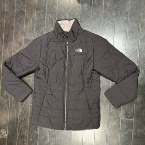 The North Face Charcoal Quilted Jacket